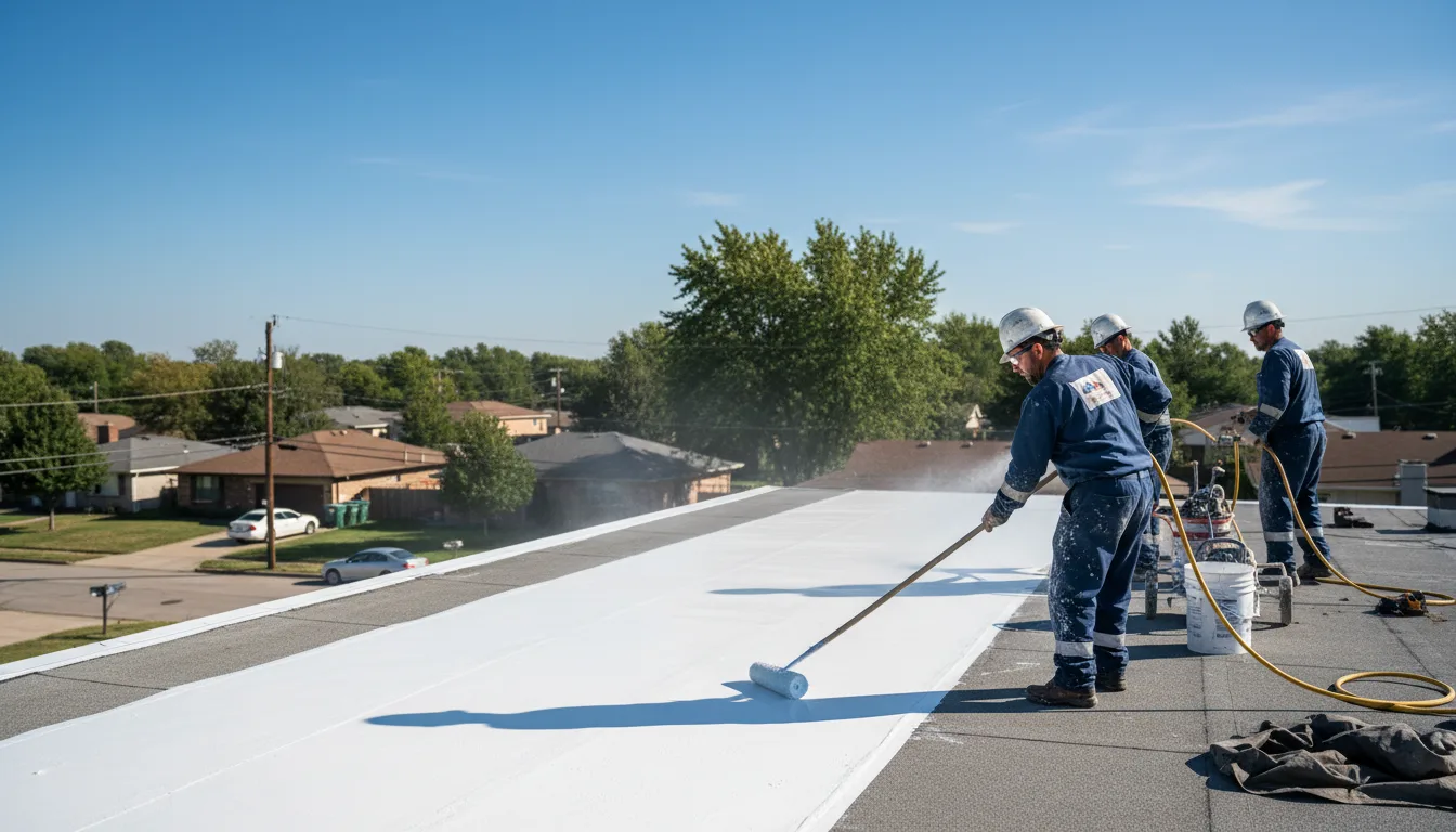 Commercial roof coating in Danville, IA near me